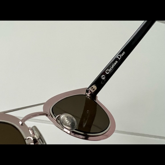 NEW Christian Dior Chromic Cat Eye Pink/Black/Silver Sunglasses Retail $598 - Picture 4 of 6